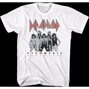 Pyromania World Tour Def Leppard T-Shirt, Unisex Tee, Gift For Pop Music Fan